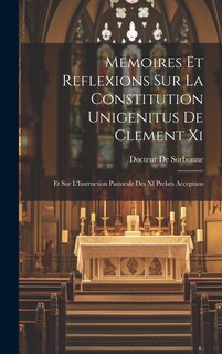 Front cover_Memoires Et Reflexions Sur La Constitution Unigenitus De Clement Xi