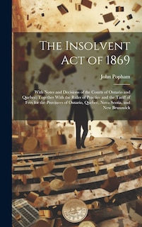 Couverture_The Insolvent Act of 1869