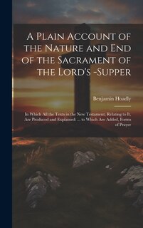 Couverture_A Plain Account of the Nature and End of the Sacrament of the Lord's -Supper