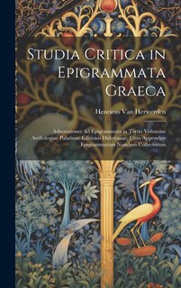 Front cover_Studia Critica in Epigrammata Graeca