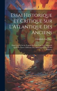 Couverture_Essai Historique Et Critique Sur L'Atlantique Des Anciens