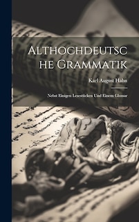 Couverture_Althochdeutsche Grammatik