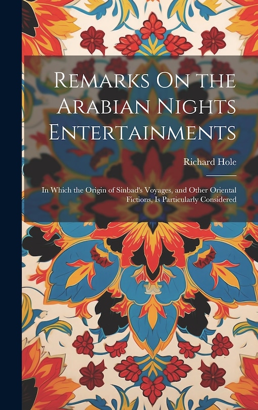 Front cover_Remarks On the Arabian Nights Entertainments