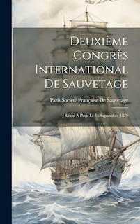 Front cover_Deuxième Congrès International De Sauvetage