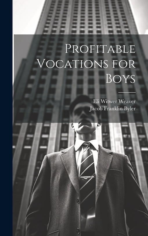 Front cover_Profitable Vocations for Boys