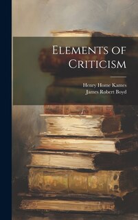 Front cover_Elements of Criticism