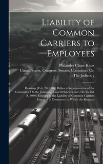 Couverture_Liability of Common Carriers to Employees