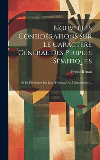 Front cover_Nouvelles Considérations Sur Le Caractere Général Des Peuples Sémitiques