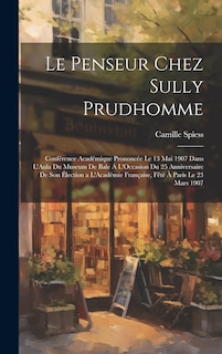 Front cover_Le Penseur Chez Sully Prudhomme