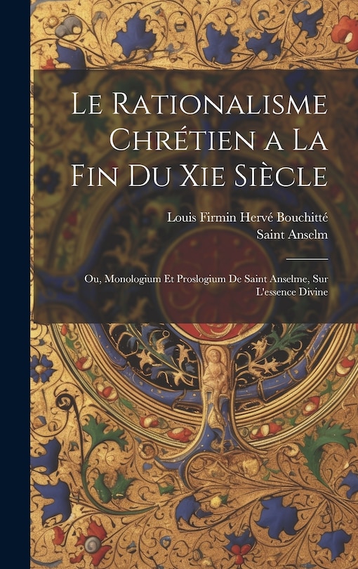 Front cover_Le Rationalisme Chrétien a La Fin Du Xie Siècle