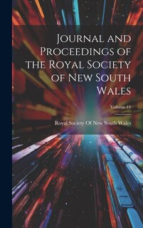 Couverture_Journal and Proceedings of the Royal Society of New South Wales; Volume 11