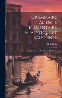 Couverture_Grammaire Italienne Élementaire Analytique Et Raisonnée