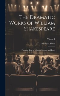 Couverture_The Dramatic Works of William Shakespeare