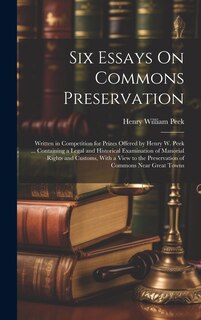 Couverture_Six Essays On Commons Preservation