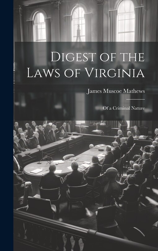 Couverture_Digest of the Laws of Virginia