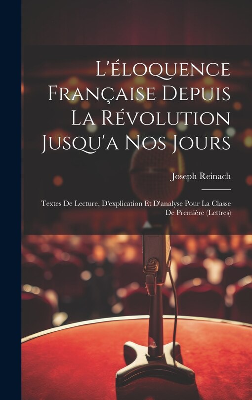 Couverture_L'éloquence Française Depuis La Révolution Jusqu'a Nos Jours