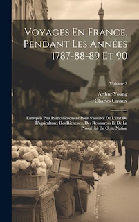 Couverture_Voyages En France, Pendant Les Années 1787-88-89 Et 90