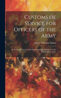 Couverture_Customs of Service for Officers of the Army