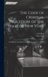 Couverture_The Code of Criminal Procedure of the State of New York