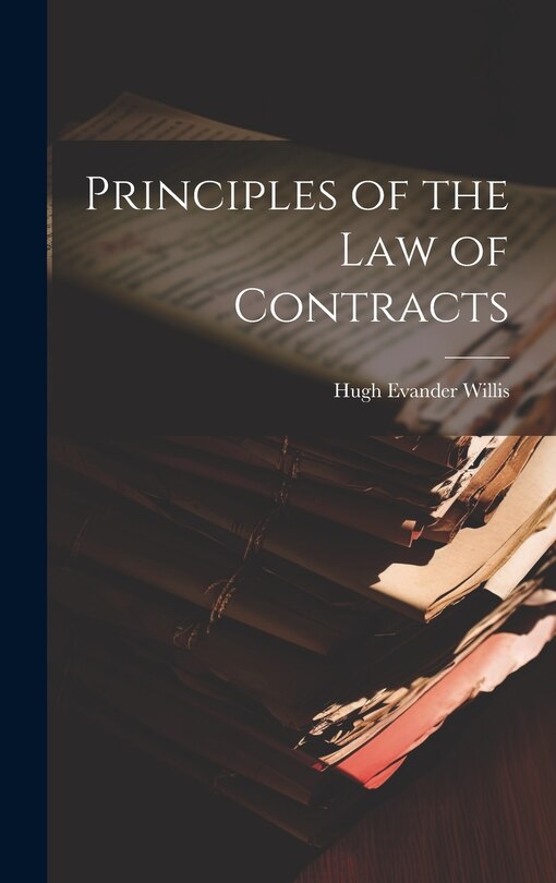 Couverture_Principles of the Law of Contracts
