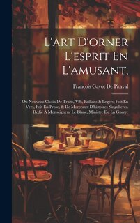 Front cover_L'art D'orner L'esprit En L'amusant,