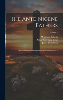 Couverture_The Ante-Nicene Fathers