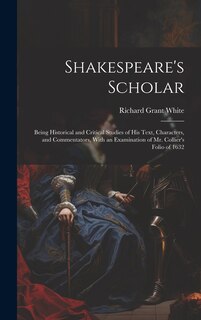 Couverture_Shakespeare's Scholar