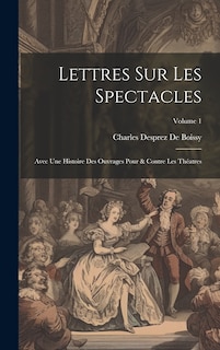 Couverture_Lettres Sur Les Spectacles