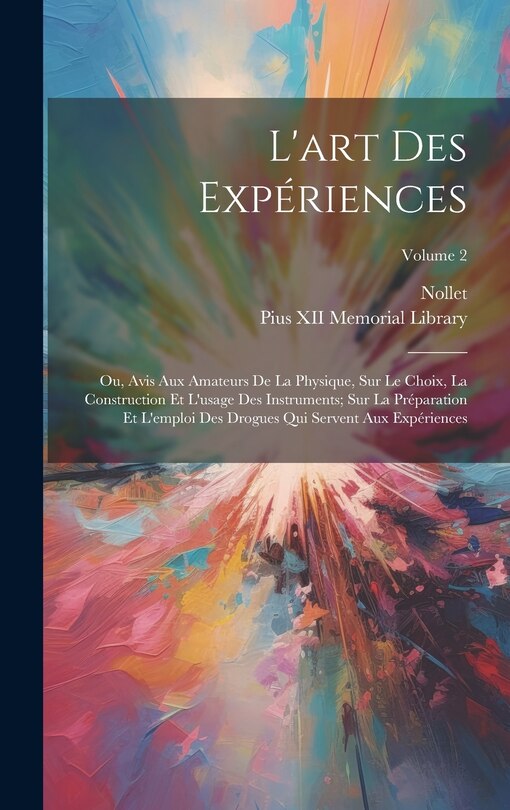 Front cover_L'art Des Expériences