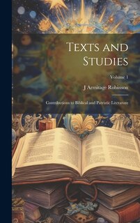 Couverture_Texts and Studies
