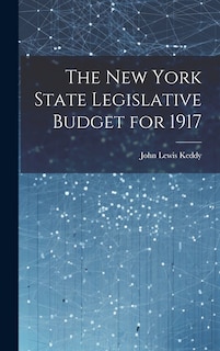 Couverture_The New York State Legislative Budget for 1917