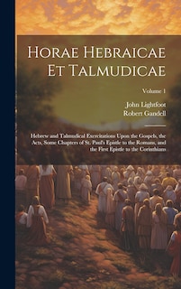 Front cover_Horae Hebraicae et Talmudicae