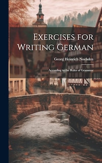 Front cover_Exercises for Writing German