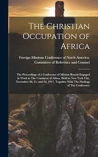 Front cover_The Christian Occupation of Africa
