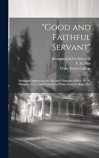 Couverture_Good and Faithful Servant