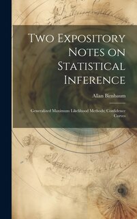 Couverture_Two Expository Notes on Statistical Inference