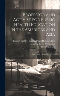 Couverture_Professor and Activist for Public Health Education in the Americas and Asia
