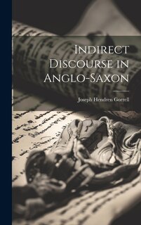 Couverture_Indirect Discourse in Anglo-Saxon