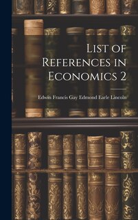 Front cover_List of References in Economics 2