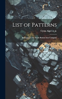 Front cover_List of Patterns