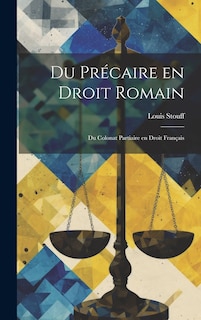 Front cover_Du Précaire en Droit Romain