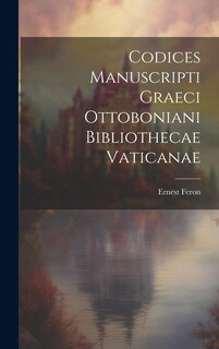 Front cover_Codices Manuscripti Graeci Ottoboniani Bibliothecae Vaticanae