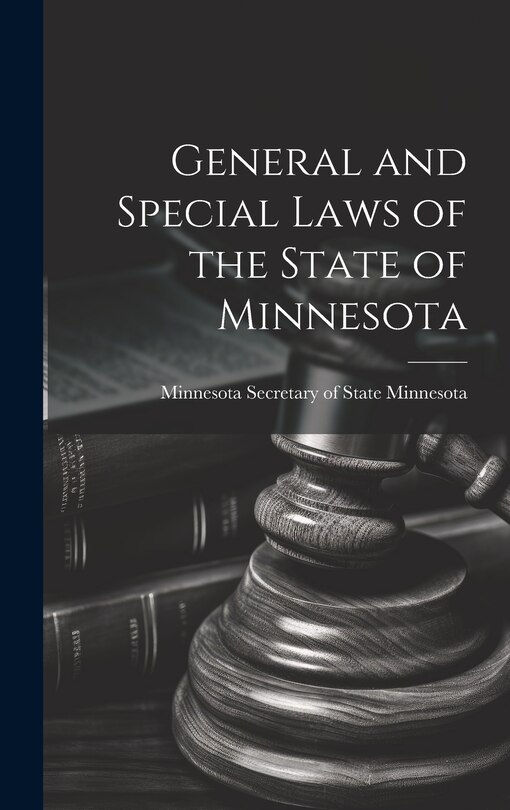 Couverture_General and Special Laws of the State of Minnesota
