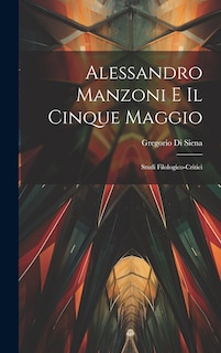 Front cover_Alessandro Manzoni e Il Cinque Maggio