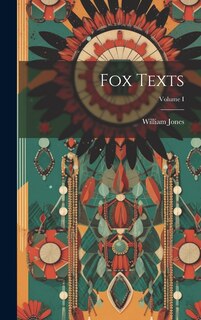 Couverture_Fox Texts; Volume I