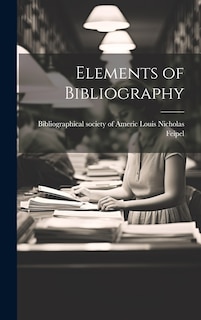 Couverture_Elements of Bibliography