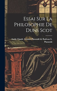 Couverture_Essai sur la Philosophie de Duns Scot