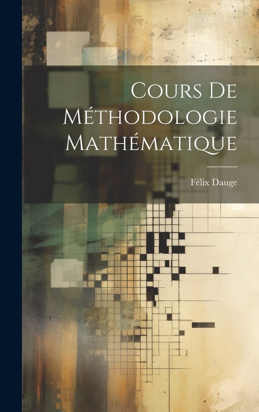 Couverture_Cours De Méthodologie Mathématique