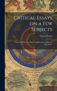 Front cover_Critical Essays on a Few Subjects