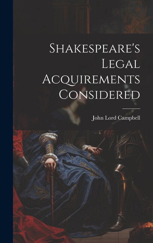 Couverture_Shakespeare's Legal Acquirements Considered